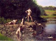 Thomas Eakins The Swimming Hole oil painting artist
